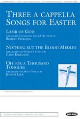 Three a Cappella Songs for Easter SATB choral sheet music cover